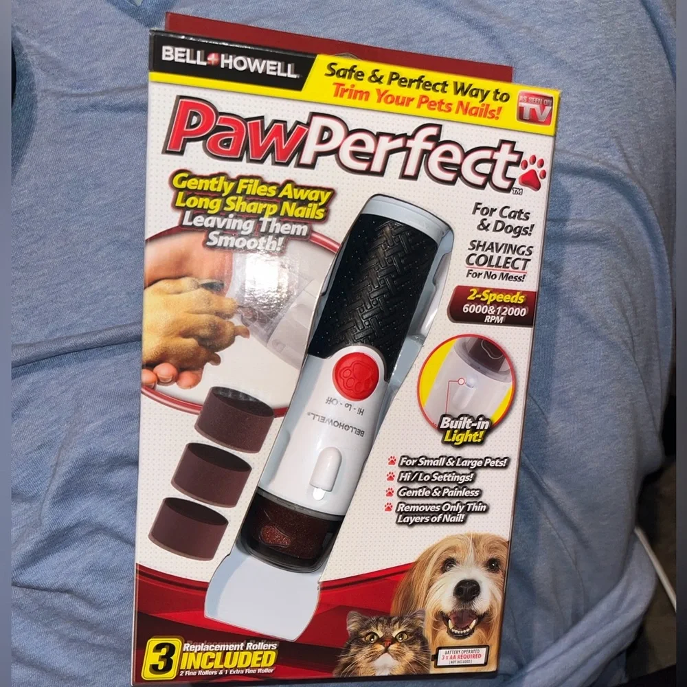 *BRAND NEW/ UNUSED 🆕* PawPerfect Pet Nail Grooming Device w| automatic light